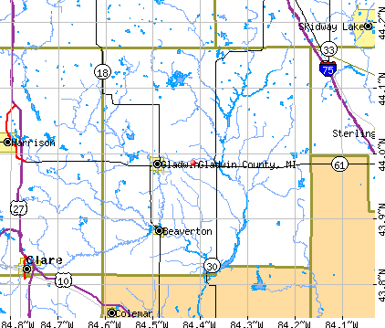 Gladwin County, MI map