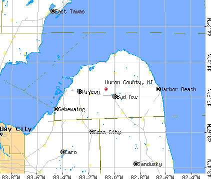 Huron County, MI map