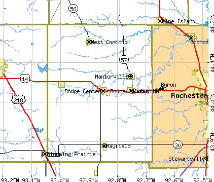 Dodge County, MN map