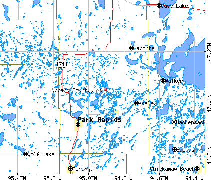 Hubbard County, MN map