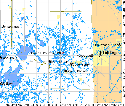 Itasca County, MN map