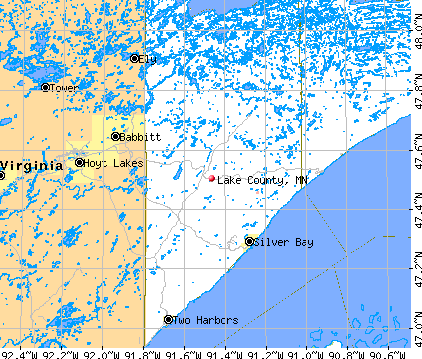 Lake County, MN map