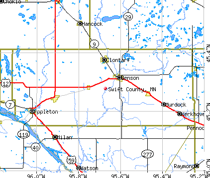 Swift County, MN map