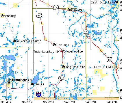 Todd County, MN map