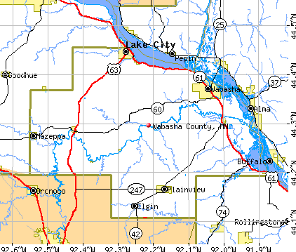 Wabasha County, MN map