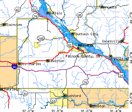 Winona County, MN map