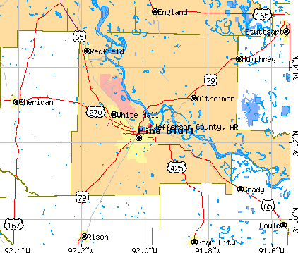 Jefferson County, AR map