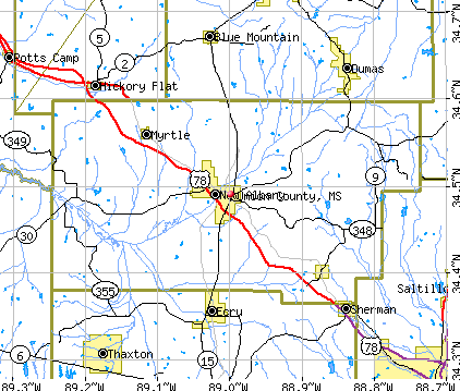 Union County, MS map