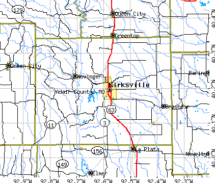 Adair County, MO map