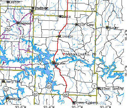 Benton County, MO map