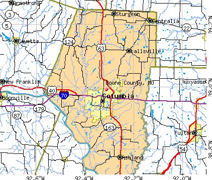 Boone County, MO map