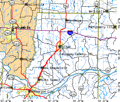 Callaway County, MO map