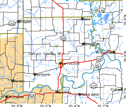 Carroll County, MO map
