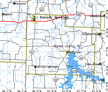 Cedar County, MO map