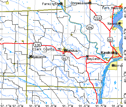Clark County, MO map