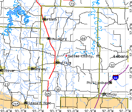 Dallas County, MO map