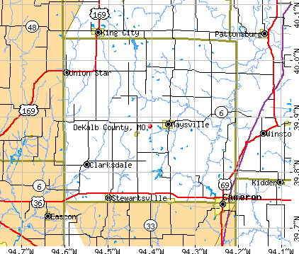DeKalb County, MO map