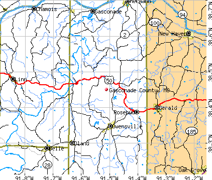 Gasconade County, MO map