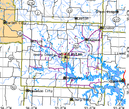 Henry County, MO map