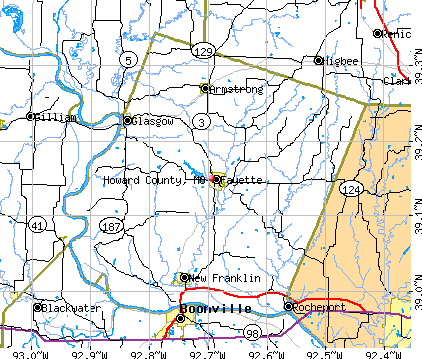 Howard County, MO map