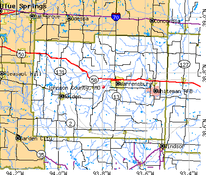 Johnson County, MO map