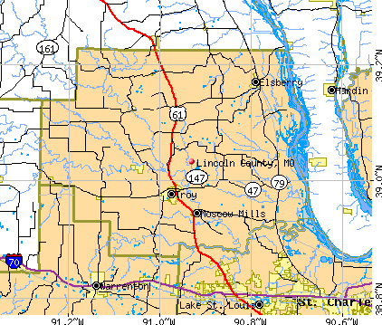 Lincoln County, MO map