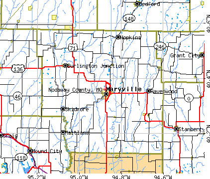 Nodaway County, MO map