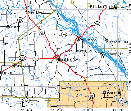 Pike County, MO map