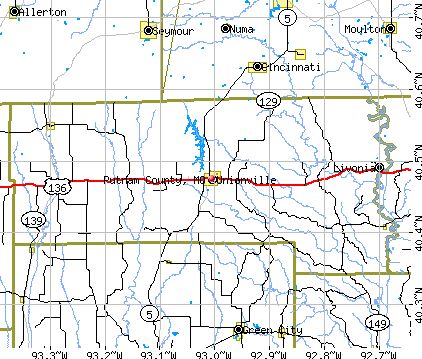 Putnam County, MO map