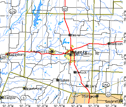 Randolph County, MO map