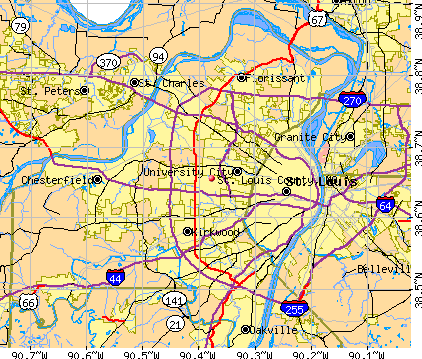St. Louis County, MO map