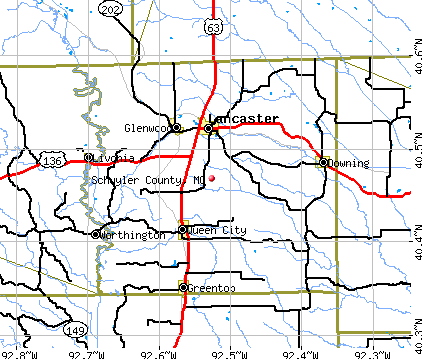 Schuyler County, MO map