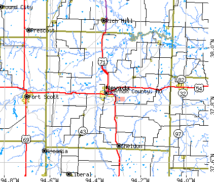 Vernon County, MO map
