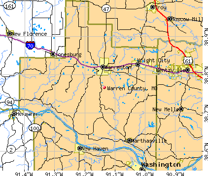 Warren County, MO map