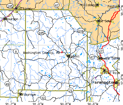 Washington County, MO map