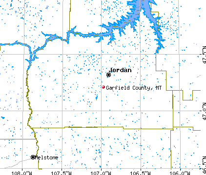 Garfield County, MT map