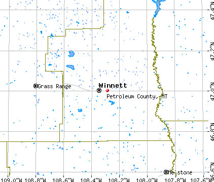 Petroleum County, MT map