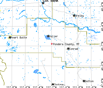 Pondera County, MT map
