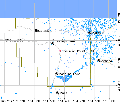 Sheridan County, MT map