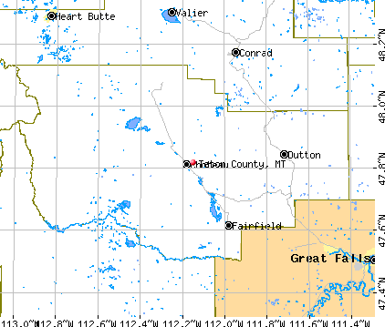 Teton County, MT map