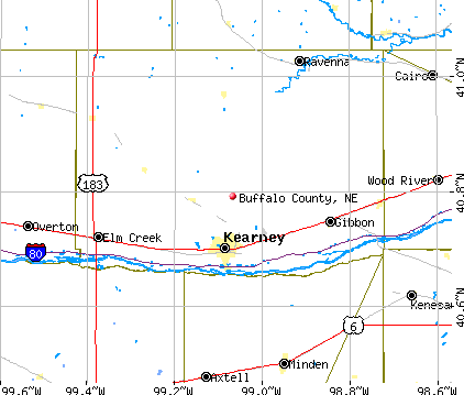 Buffalo County, NE map