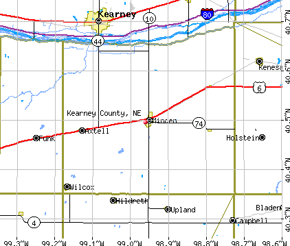 Kearney County, NE map