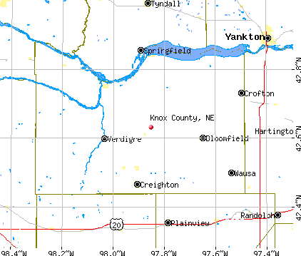 Knox County, NE map