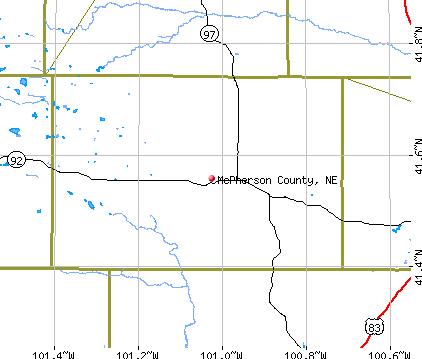 McPherson County, NE map