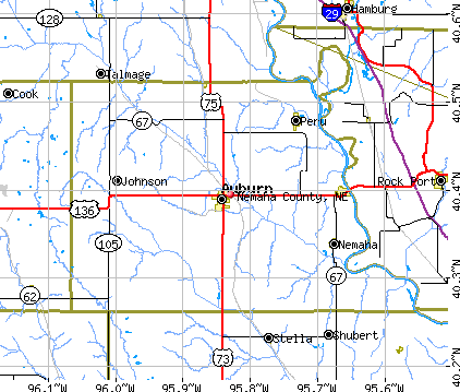 Nemaha County, NE map