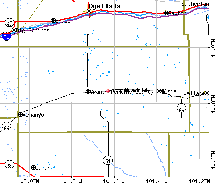 Perkins County, NE map