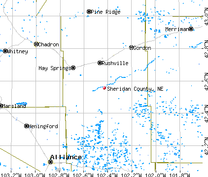 Sheridan County, NE map