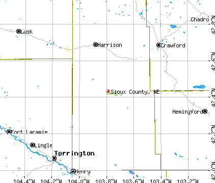 Sioux County, NE map