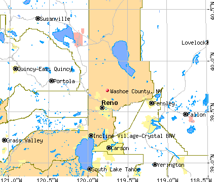 Washoe County, NV map