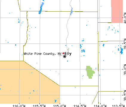 White Pine County, NV map